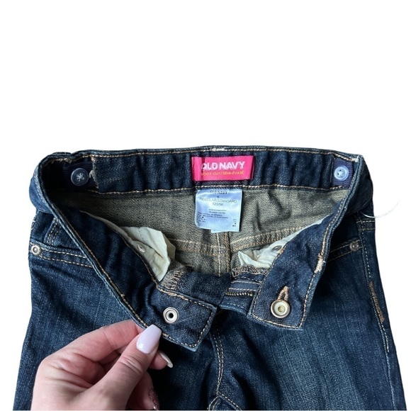 Old Navy Girl’s Bootcut Jeans Dark Wash Adjustable Waist, Size 6 - Picture 3 of 7